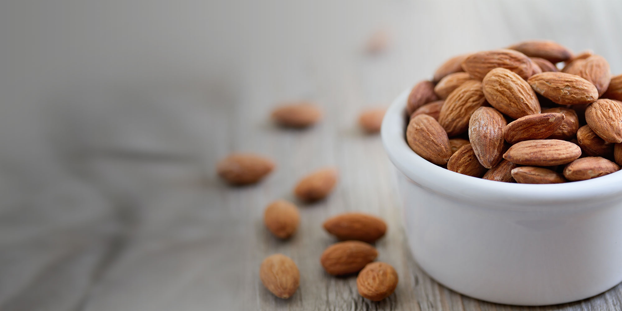 Bowl of healthy and delicious almonds